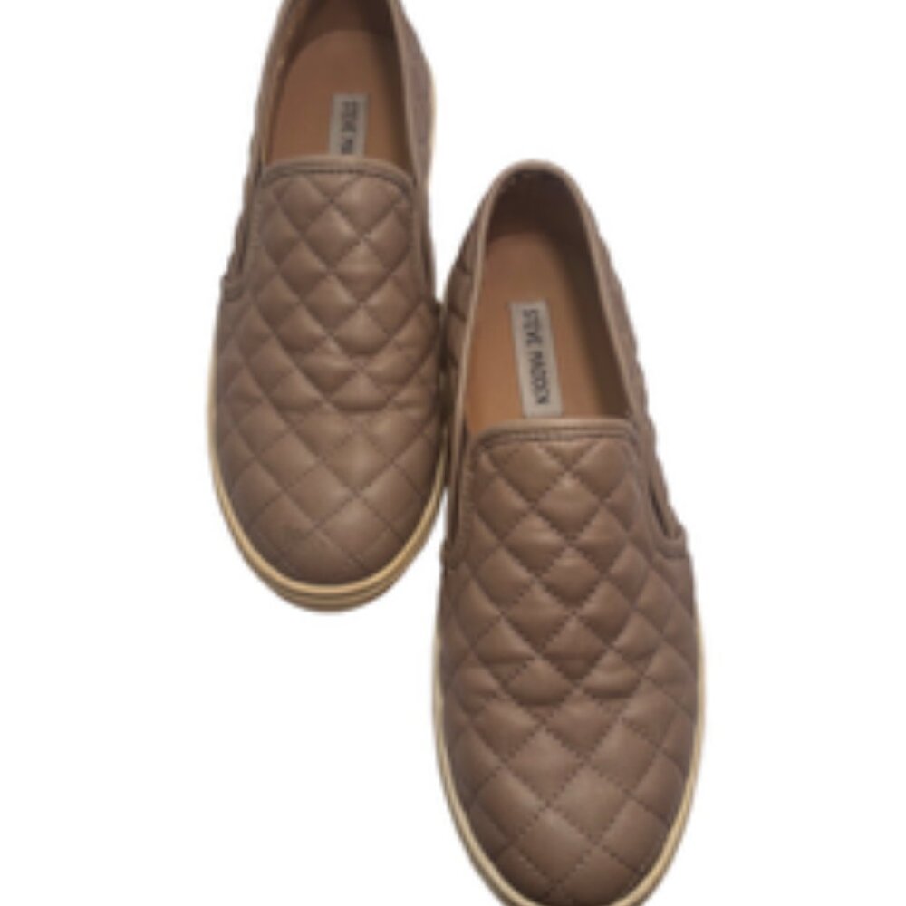 Steven Madden Loafers, Grey, Size: 10